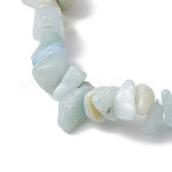 Stretch-Armbänder aus natürlichen Amazonit-Blumenperlen&nbsp;BJEW-JB10689-01