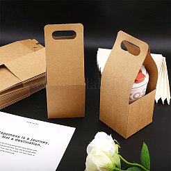 Caja de papel kraft para porta bebidas.&nbsp;AJEW-WH0504-75