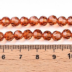 Peinture de cuisson perles de verre transparentes brins&nbsp;DGLA-A035-T6mm-A04