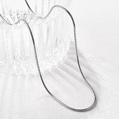 Collares de cadena de serpiente de acero inoxidable 304 que no se deslustran&nbsp;NJEW-L160-010P