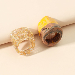 2 Stück Fingerring-Sets aus Harz&nbsp;FS-WG878B8-01