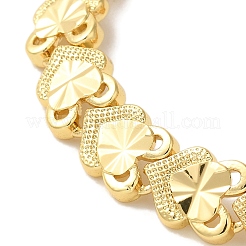 Braccialetti a maglie in ottone con placcatura a cremagliera&nbsp;BJEW-K258-01D-G
