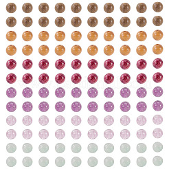 240 pièce 6 styles de perles de fluorite naturelle et de perles de bois&nbsp;G-KS0001-17