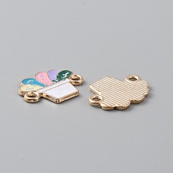 Legierung bunte Emaille-Verbindungsstücke&nbsp;ENAM-CJC0019-01G