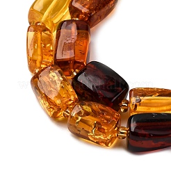 Brins de perles d'ambre naturel de couleur dégradée&nbsp;G-F803-D01-03