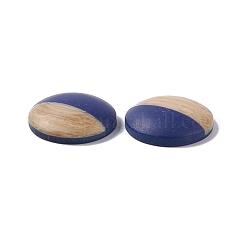 Cabochons aus Kunstleder im zweifarbigen Holzmaserungs-Stil&nbsp;RESI-G053-01D