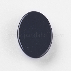 Natürlich gefärbte und erhitzte schwarze Achat-Cabochons&nbsp;X-G-BA18x13x5