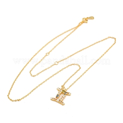 925 collar de cadena tipo cable con colgante de constelación de circonita cúbica de colores de plata esterlina para mujer&nbsp;STER-R009-01G-04