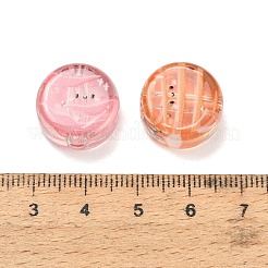10 Stück bedruckte transparente Acrylperlen&nbsp;AC-CBA36B6-01