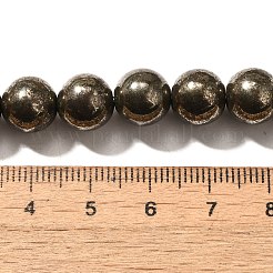 Natürliche Pyrit Perlen Stränge&nbsp;G-H059-A01-03