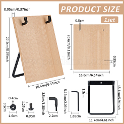 Soporte de madera para calendario de escritorio&nbsp;ODIS-WH0106-12