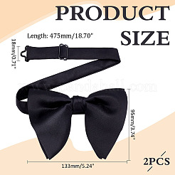 Noeuds papillon réglables en polyester pour le marié&nbsp;AJEW-WH0248-768A