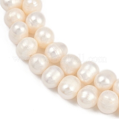 Brins de perles de culture d'eau douce naturelles&nbsp;PEAR-I007-07X-12A