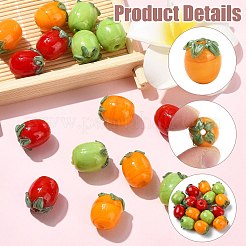 15 pièce de perles en émail faites à la main&nbsp;LAMP-CJ0003-15