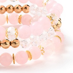Set di bracciali con perline elasticizzate multistrato&nbsp;BJEW-JB05755-02