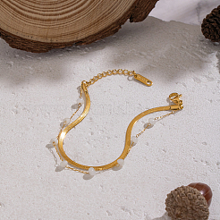 Europäische mehrlagige Armbänder aus Edelstahl 304&nbsp;ZZ1127