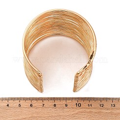 Bracelets de manchette de fer&nbsp;BJEW-G741-05KCG