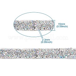 Glitzerharz Hotfix Strass (Schmelzkleber auf der Rückseite)&nbsp;OCOR-TAC0004-B-01