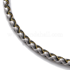 Verstellbare geflochtene Armbänder aus Polyesterkordel&nbsp;BJEW-Z085-01G-14