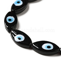 Fatti a mano in vetro murano male occhio fili di perline&nbsp;LAMP-G154-06C