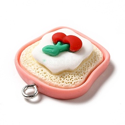 Pendentifs en résine opaque&nbsp;LS-RESI-G056-02B