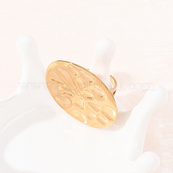 Anelli aperti con polsino in acciaio inossidabile 304 per donna&nbsp;RJEW-C162-01B-G