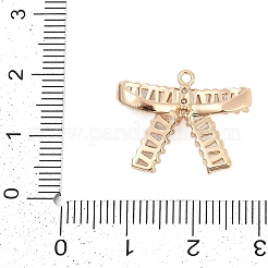 Zircone cubique micro pavée de laiton avec pendentifs en verre&nbsp;KK-Q026-04G