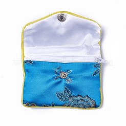 Beutel aus Stickerei-Damasttuch&nbsp;ABAG-WH0023-04B-03
