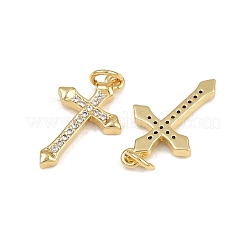 Ottone micro spianare pendenti zirconi&nbsp;ZIRC-P060-21G-1