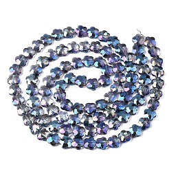 Chapelets de perles en verre électroplaqué&nbsp;EGLA-S176-09A