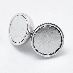 Anti-ossidazione placcato rodio 925 fermagli magnetici in argento sterling&nbsp;X-STER-F037-098P-8mm