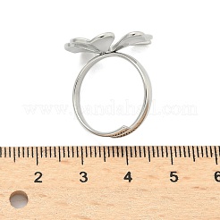Anillos de dedo de acero inoxidable 304&nbsp;RJEW-Z100-01P