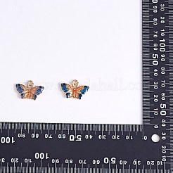 25 Stück 5 Stile Legierung Emaille Anhänger Farbverlauf Bicolor Schmetterling DIY Ohrringe Schlüsselanhänger Anhänger Zubehör Materialien&nbsp;JX595A