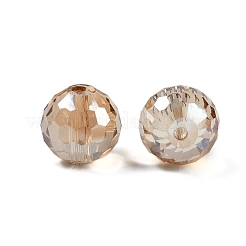 Perles en verre electroplate transparent &nbsp;EGLA-N002-31-G09