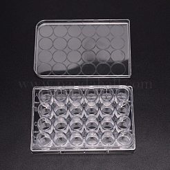 Plaque de culture cellulaire jetable en plastique rectangle&nbsp;AJEW-WH0237-22