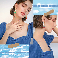 60 pièce de boucles d'oreilles à tige en acier inoxydable 304&nbsp;STAS-SC0006-57