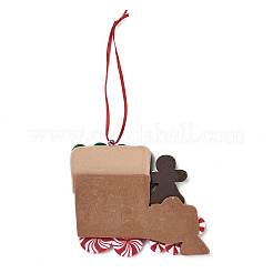 Weihnachtsauto handgemachte Polymer Clay Anhänger Dekorationen&nbsp;LS-HJEW-P017-03E