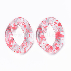 Transparentem Acryl Verknüpfung Ringe&nbsp;OACR-N009-014A-02
