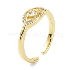 Anelli per polsini placcati in oro 18k con vero occhio diabolico per regalo da donna&nbsp;ZIRC-C021-08G