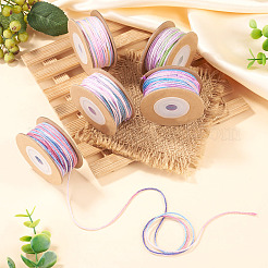 5 rotolo di cordino in cotone macramè tinto a segmenti da 5 colori&nbsp;OCOR-TA0004-05C