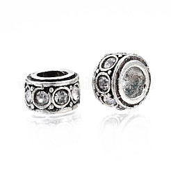 Legierung Rhinestone European Beads&nbsp;MPDL-Q212-001J-RS