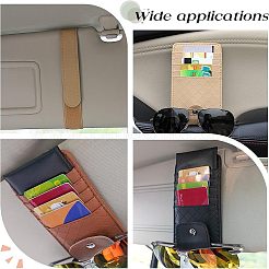 3 pz. 3 colori organizzatori per parasole auto in similpelle&nbsp;AJEW-FH0002-74