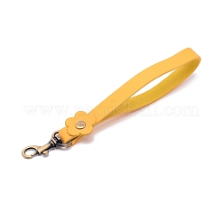 Taschengriffe aus pflanzlich gegerbtem Leder am Handgelenk&nbsp;FIND-WH0091-05
