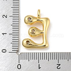 Porte micro ouvrent pendentifs zircone cubique en laiton de placage&nbsp;KK-A200-24G-E