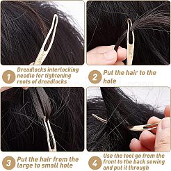 9 Stück 9 Stil Eisen Dreadlocks Interlock Nadel Werkzeug&nbsp;OHAR-NB0001-19