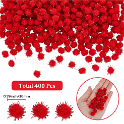 400 pieza de bolas de pompón hechas a mano para manualidades de muñecas&nbsp;FABR-SC0001-01A-01