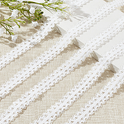 Rubans en dentelle picot élastiques à double bord en nylon de 40 m&nbsp;OCOR-WH0101-47B