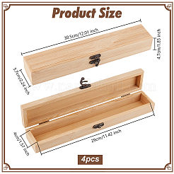 4 x Klappdeckelbox aus Bambus und Holz&nbsp;CON-OC0001-71