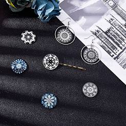 Cabochons di vetro flatback per i progetti fai da te&nbsp;GGLA-S047-25mm-06A