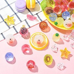 40 pz 10 stili di decorazioni per esposizioni di sculture di frutta in resina&nbsp;DJEW-CJZ0001-008